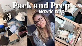 PACK AND PREP WITH ME FOR A 2 WEEK WORK TRIP ✈️