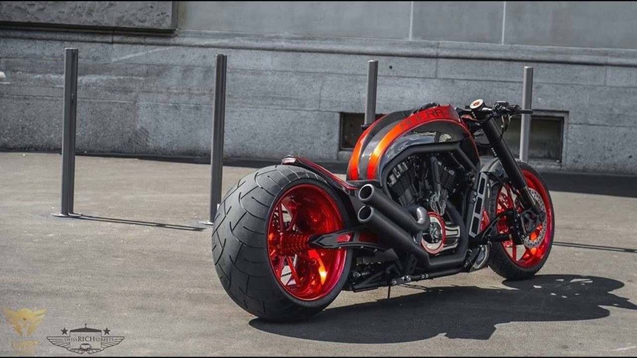 Harley Davidson USA V Rod 360 tire muscle custom YouTube