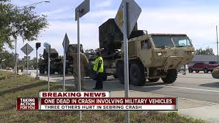 Sebring Police investigating fatal crash involving 3 military vehicles