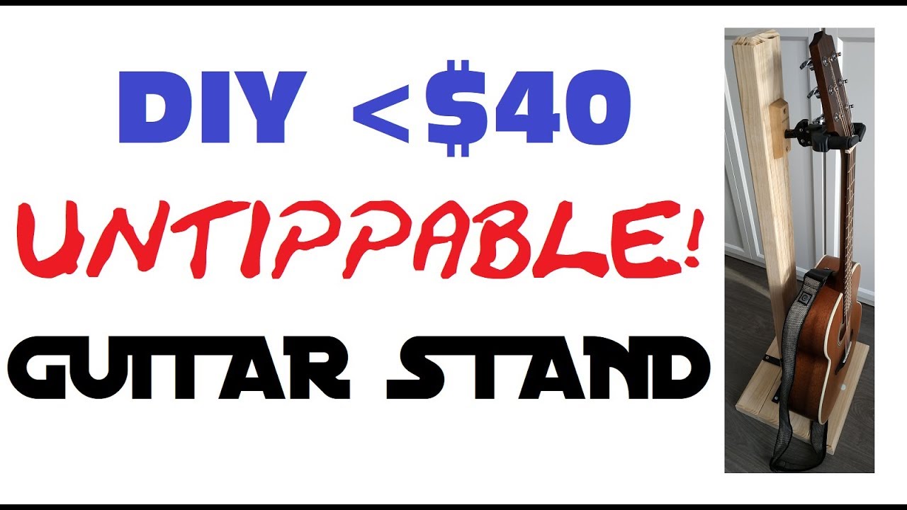 Best DIY Homemade Wood Guitar Stand Holder Under $40
