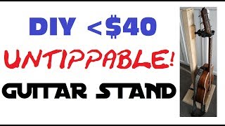 Best DIY Homemade Wood Guitar Stand Holder Under $40