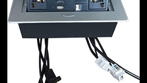 Multimedia Desktop Universal Conference Socket Pop-Up Connection Box