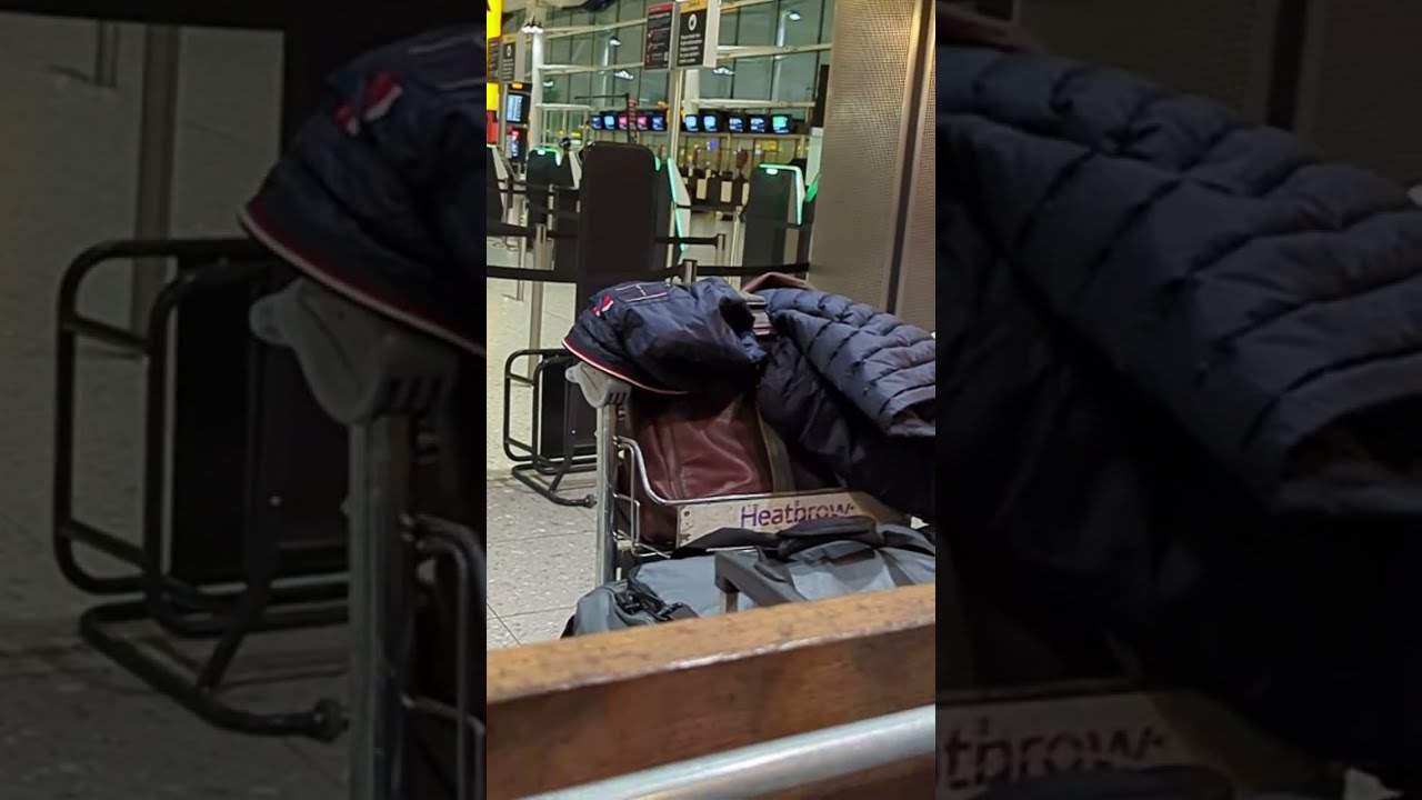 Overnight at the airport for early morning flight 🛫