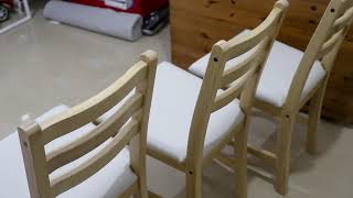 IKEA LERHAMN Wooden Chair for Dining Table Unboxing