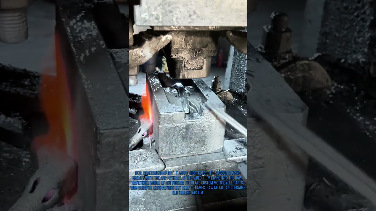 Hot Forging 101: DIY Motorcycle Parts with 1600°C Fire!