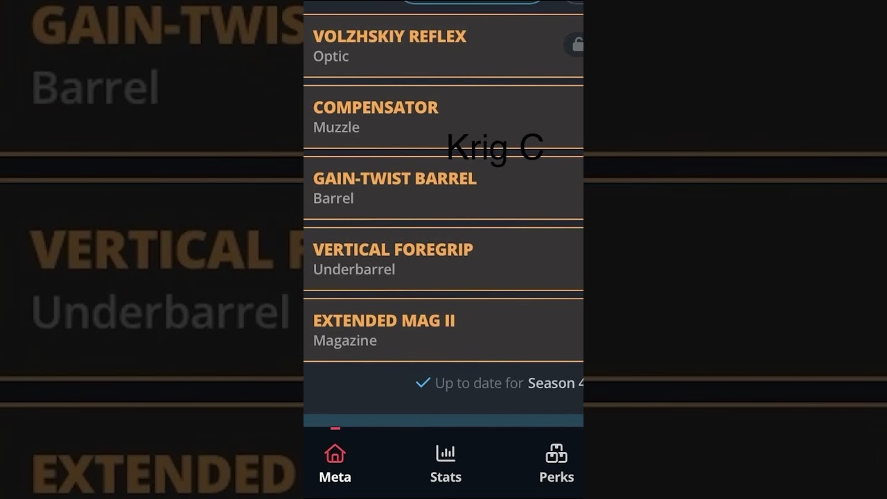 Best Krig C No Recoil