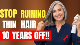 You're Styling Your THIN Hair WRONG  DO THIS Instead – 5 SIMPLE STEPS