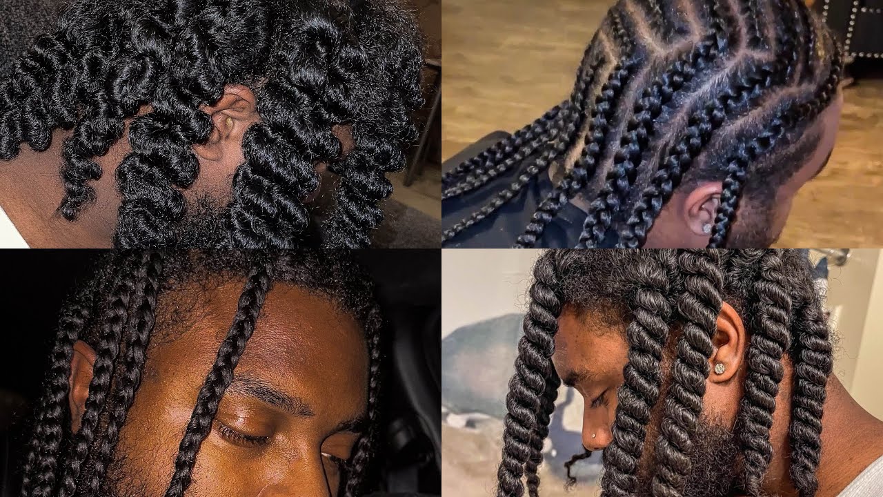 Top 4 Protective Hairstyles | Men Long Curly Hair - YouTube