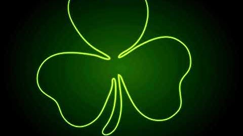 Green neon clover