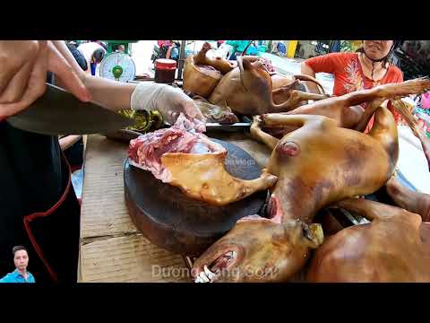 Video chị kế toán pha chặt thịt chó ngày thứ 2 thịt chó chị... - youtube