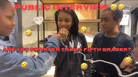 Public interview🥰🤣 Are you smarter than a fifth grader?