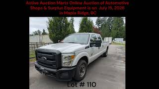 Lot 110 - 2012 Ford F-250 Crew Cab Diesel Pick Up Truck, Approx. 100,799 K