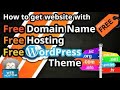 5 lifetime free domain  free hosting website in 2023  free wordpress hosting