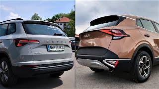 2022 Kia SPORTAGE vs Skoda KAROQ 2022 - Revs & Exterior Comparison by Supergimm