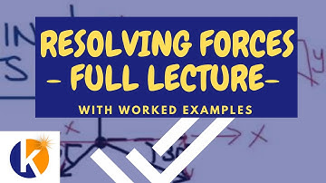 Composition & resolution of forces | How to resolve Forces | Mechanics A Level Physics  full Lecture