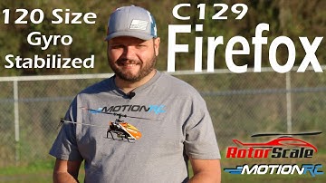 RotorScale C129 Firefox 120 Size Gyro Stabilized Helicopter | Motion RC