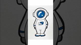 How to draw an astronaut | easy drawing for kids #spacesuit #simple #artforkids #kidsvideo #kidstv