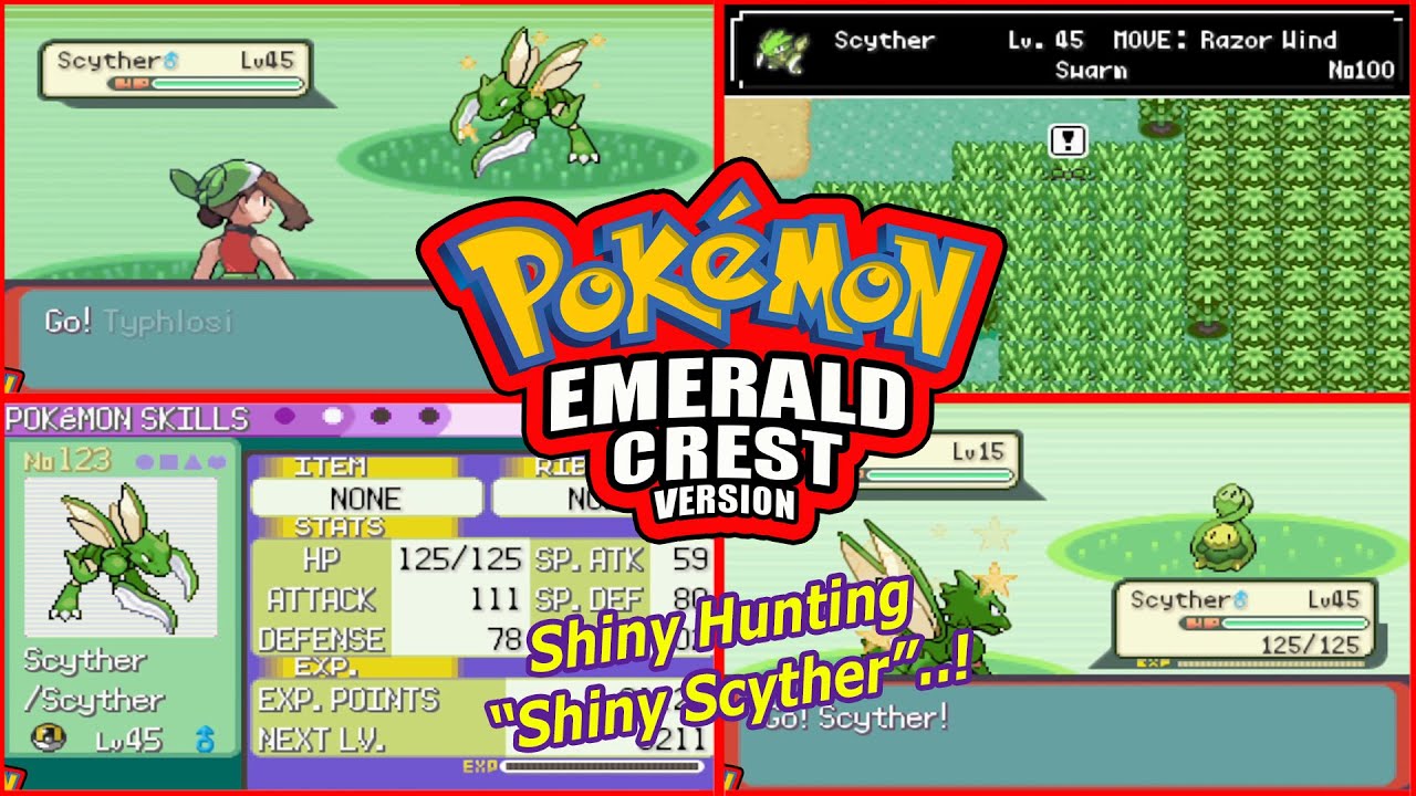Pokémon Emerald Crest GBA Rom Hack Shiny Hunting Part #28