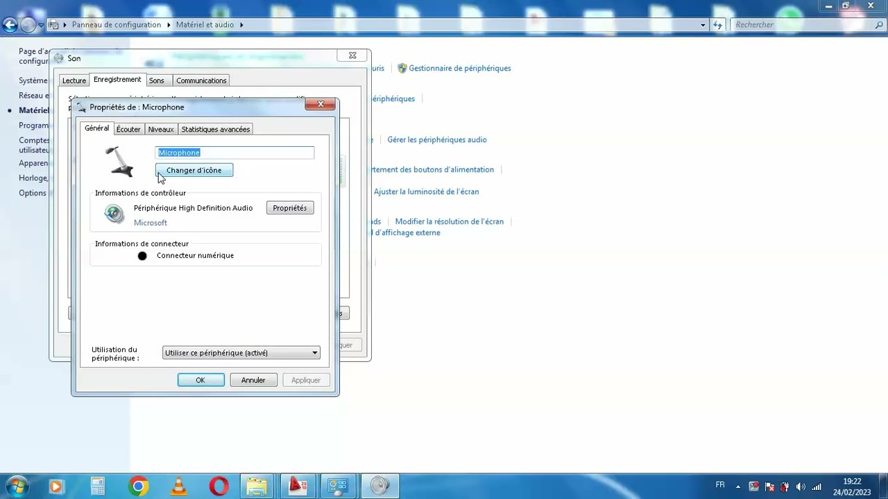 Comment Activer microphone  pc  windows 7