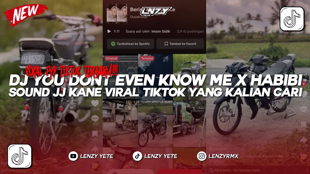 DJ YOU DONT EVEN KNOW ME X MELODY HABIBI | SOUND JJ KANE VIRAL TIKTOK YANG KALIAN CARI BY ImamSidik