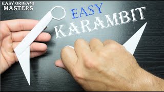 How to make a karambit from paper. Paper kerambit. Paper weapons. (Easy Origami Masters)