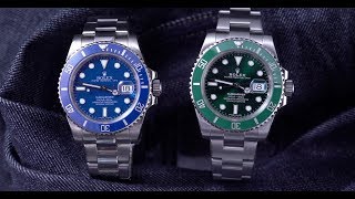 Rolex Hulk vs Smurf Review | Rolex Submariners With A Splash of Color