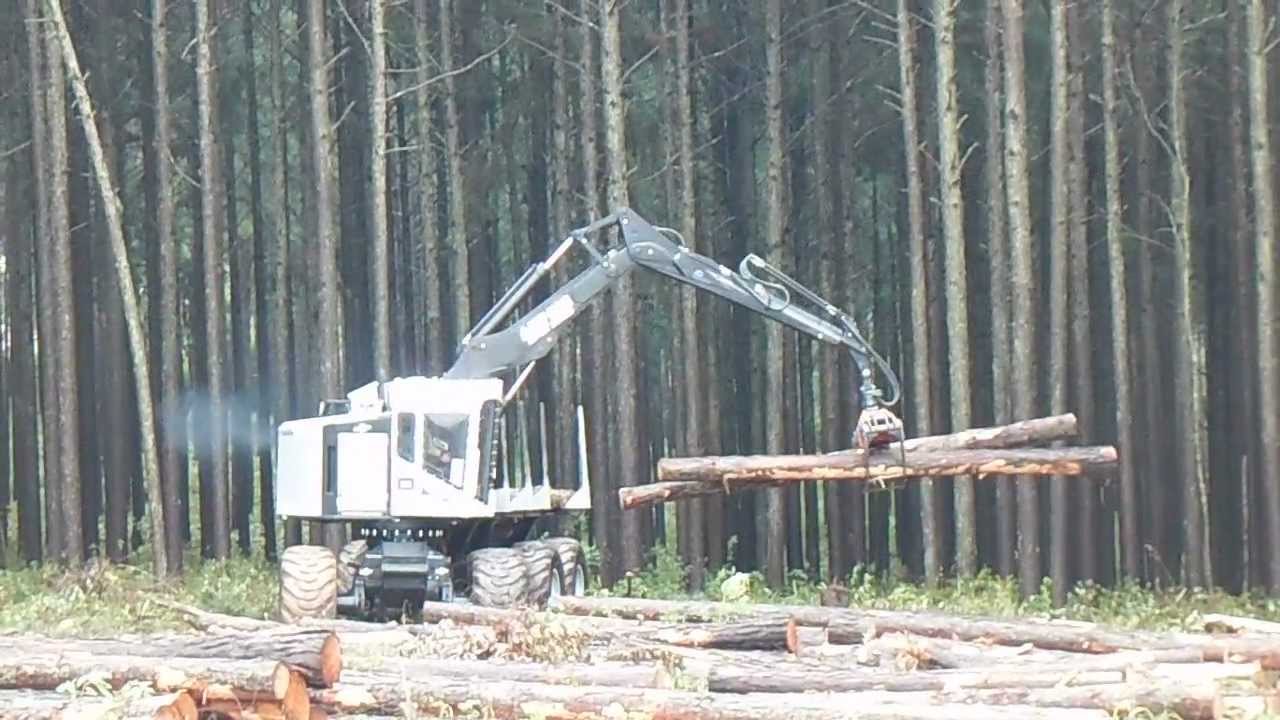 TimberPro 830B forwarder loading pine sawtimber YouTube