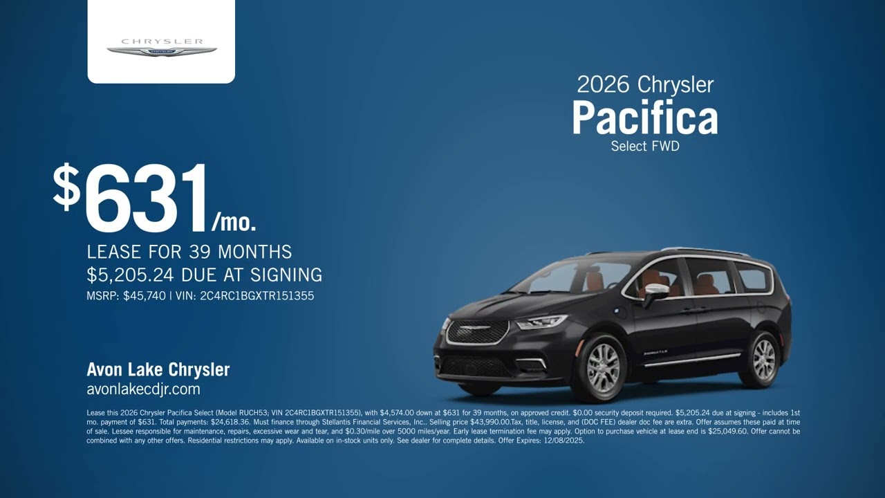 Chrysler Pacifica 12/04/2025 6554701