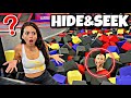 Extreme hide  seek in trampoline park