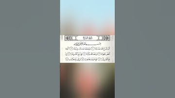 سورة الشرح | بصوت المنشاوي #اسلاميات #المنشاوي