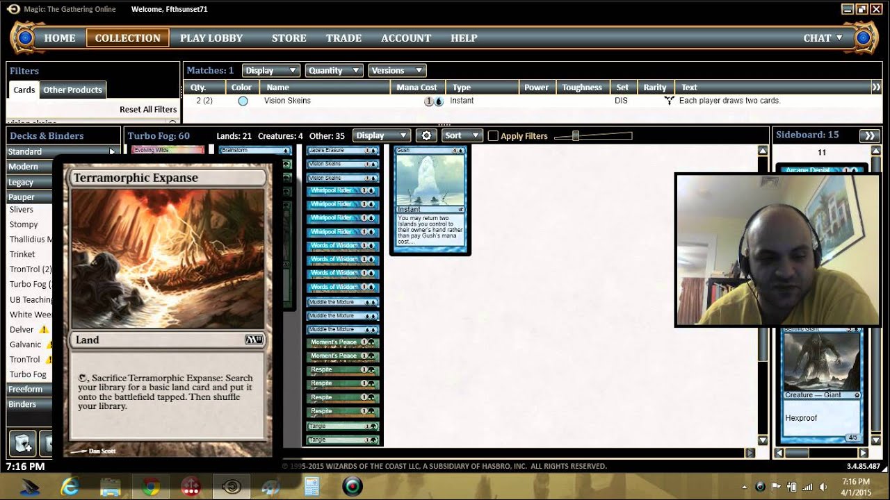 Pauper Turbo Fog Dech Tech MTGO Magic the Gathering