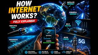 How Internet Works? 🌐 | Fiber Optic Cable Explained