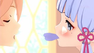 Ayaka Try To Sneak Kiss Aether Amber Keqing Jealous Animation