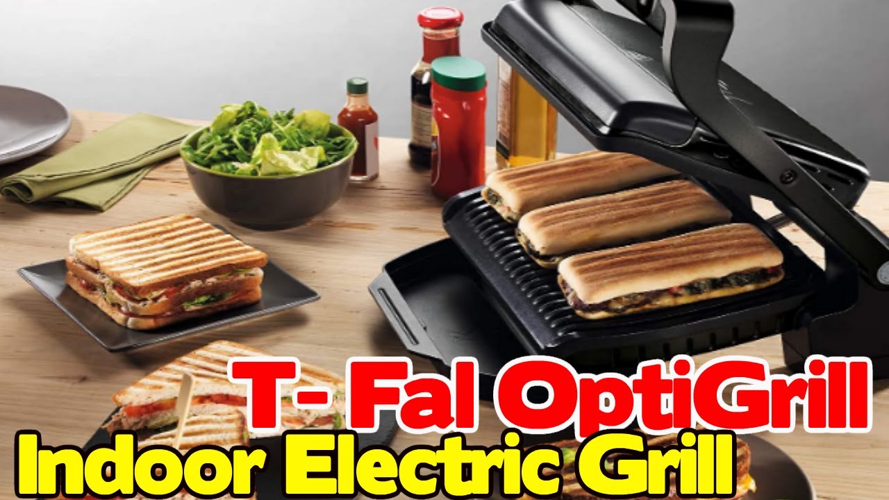T-fal GC7 Opti-Grill Indoor Electric Grill Auto Sensor OptiGrill