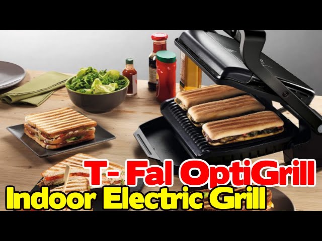T-Fal OptiGrill Model 8356s1 Stainless Steel Electric Grill Clean Works