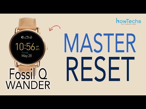 Fossil Q Wander - How to do a Master Reset