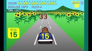 Monkey Drive -  Multiplication Math Game