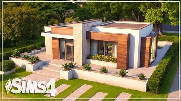 Modern Base Game House | NO CC | Sims 4 Speed Build