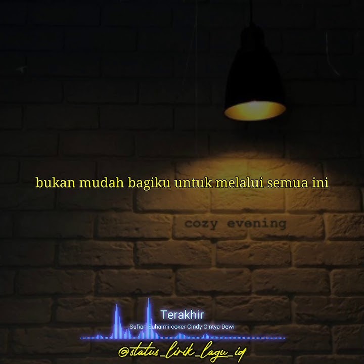 status wa terakhir - sufian suhaimi cover cindy cintya dewi