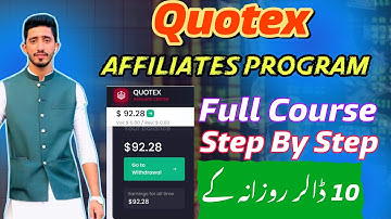 Quotex  Official affiliate Program | Step By Step Full Course 2025 
