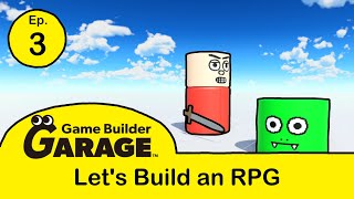 Let's Build an RPG in Game Builder Garage - Episode 3 (Working Sword, Enemy Death, Face Animation) screenshot 4