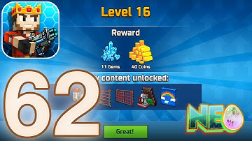 Pixel Gun 3D: Gameplay Walkthrough Part 62 - Level 16! (iOS, Android)