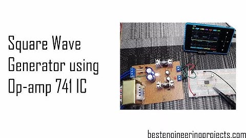 Square Wave Generator Circuit using 741 IC