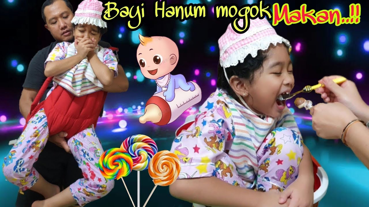 Drama Bayi Hanum Mogok Makan 😱 Mama Bujuk Pakai Permen Langsung Mau Makan 🤣 Drama Parodi Hanum