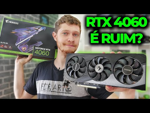 A RTX 4060 É RUIM? A MAIS BARATA DAS NOVAS RTX, VALE A PENA O