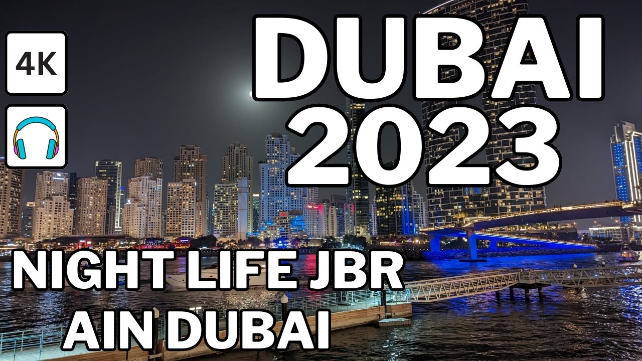 Dubai 🇦🇪 Nightlife JBR (Jumeirah Beach Residence) [ 4K ] Walking Tour