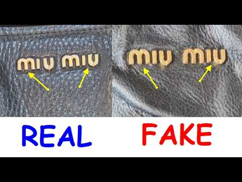 miu様確認 Miu miu tote bag real vs fake. How to spot original Miu Miu