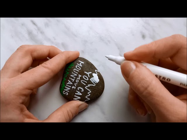 How to paint rocks with Artistro paint pens You can move mountains 