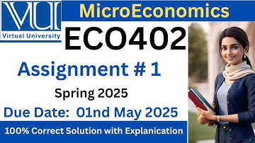 ECO402 Assignment 1 Spring 2025 Solution file 100% Correct ✅ || Helper0711
