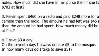 27. Primary 3 Math Money